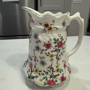 Vintage Old Foley “Chinese Rose” Pitcher – Made in England